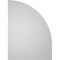 Ekena Millwork Quarter Round Top Left Surface Mount PVC Gable Vent w/ 2"W x 2"P Brickmould Sill Frame, 28"W x 38"H GVPQL28X3803SN - alternate 2